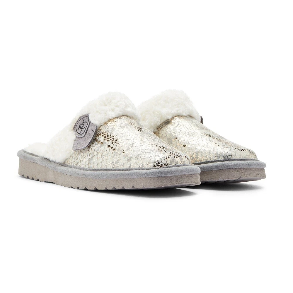 Ariat Jackie Metallic Snake Square Toe Women s Plush Slipper Western Lifestyle