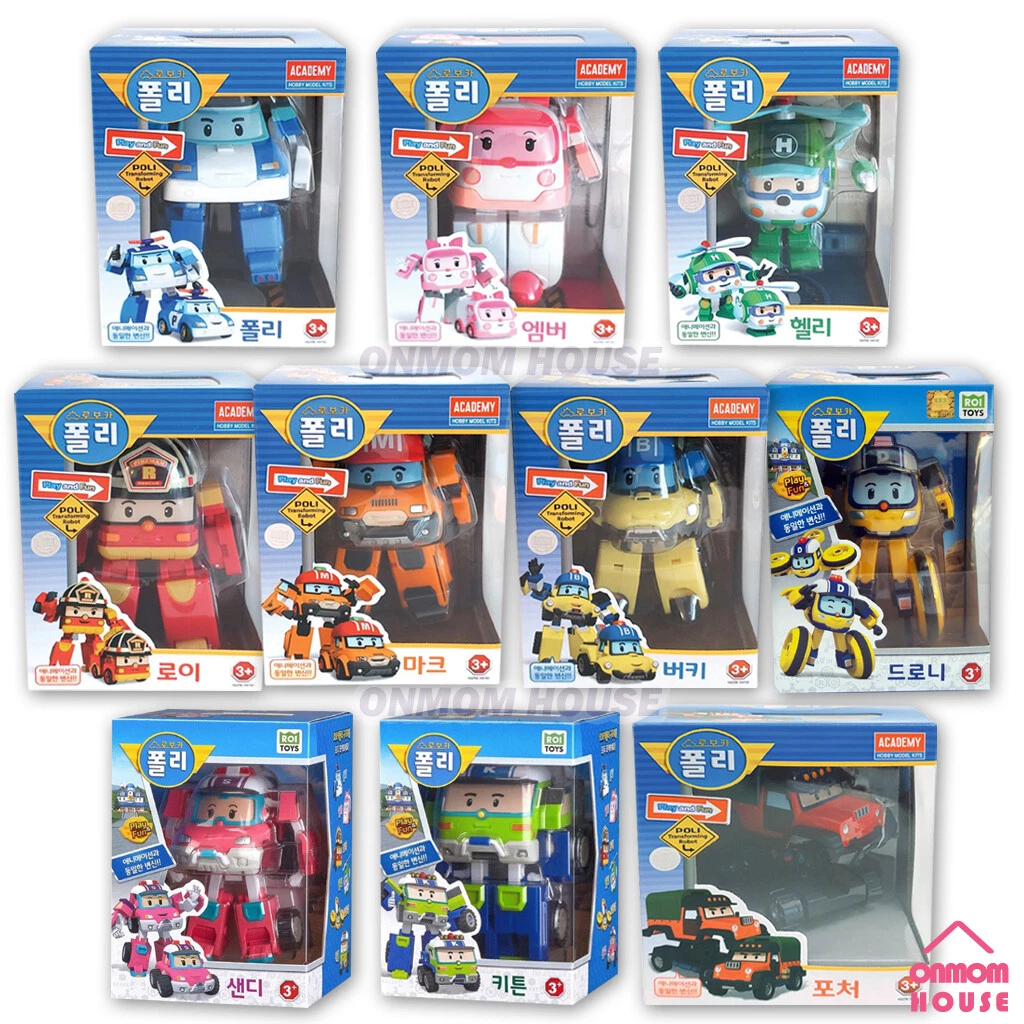 Robocar Poli Transformer Robot Action Figure 10 Types Car Toy