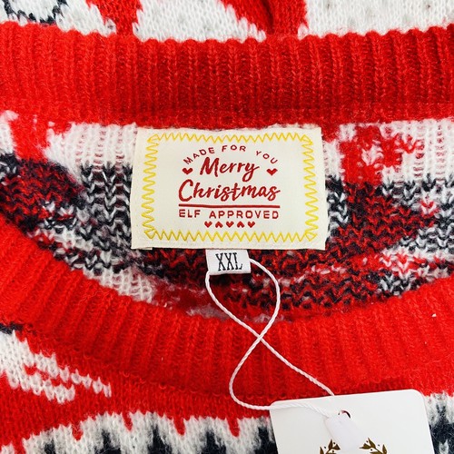 Ugly Christmas Sweater Knitted Mens Festive Top Long Sleeve Reindeer Oversized - Picture 11 of 12