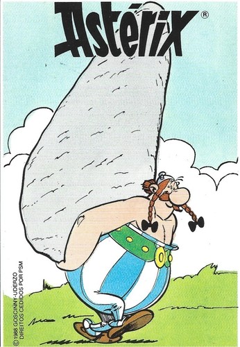 ⭕ Vintage, calendrier de poche 1989 BD Astérix Obélix Astérix 10 impala