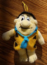 VINTAGE 1989 FRED FLINTSTONE PLUSH STUFFED ANIMAL 7" HANNA BARBERA NANCO