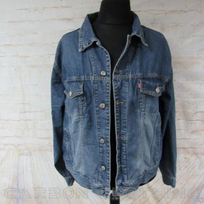 HERREN LEVI HANDBEMALTE JEANSJACKE GRÖSSE 2XL 48/50 REF (JC9267)