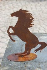 Pferd aus Metall♥Edelrost♥H 25 cm♥Gartendeko Pferd♥Edelrostpferd