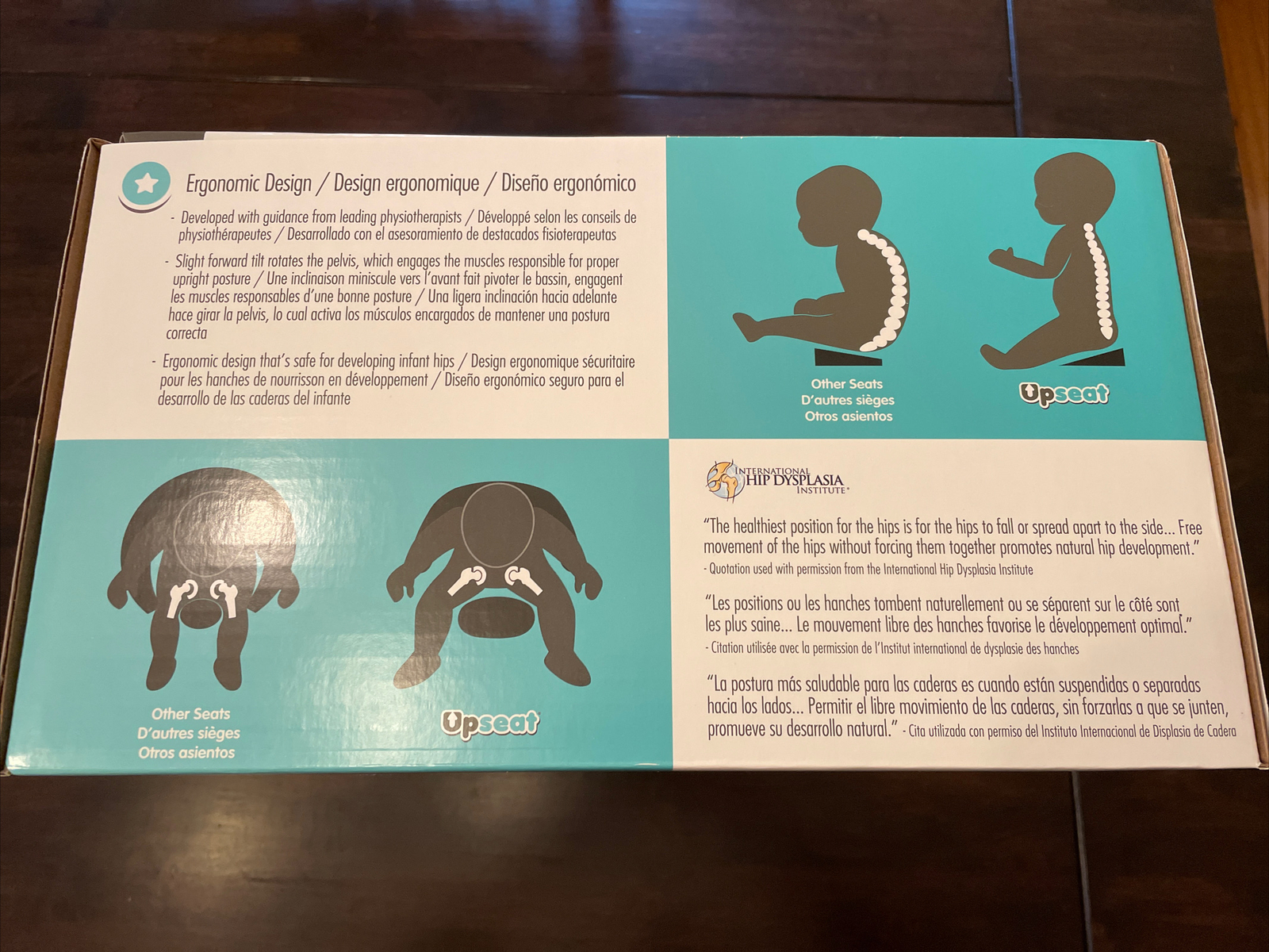 Upseat Baby Floor Seat Booster Chair with Removable Tray for meals