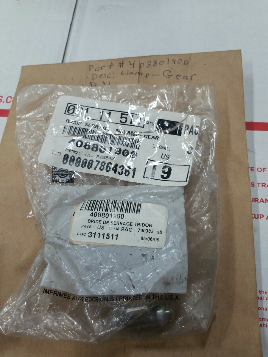New OEM SkiDoo BRP TRIDON GEAR CLAMP 408801900 | eBay