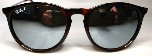 RAY-BAN RB4171 ERICA POLARIZED SUNGLASSES - TORTOISE / G-15 GREEN – 54/18 145 - Picture 2 of 8