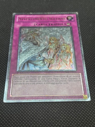 3X Playset Yu-Gi-Oh! Solemn Warning 1st EDITION DREV Ultimate Rare (ENG/ITL) - Picture 8 of 18
