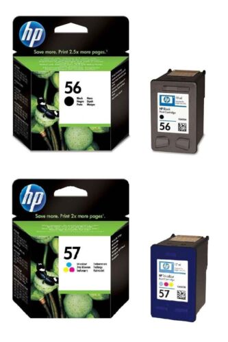 Original HP 56 + HP 57 Tintenpatronen (C6656A +C6657A) - Kostenloser versand! - Bild 1 von 5