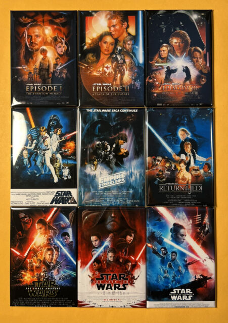 Star Wars Franchise 2" x 3" Movie Poster Magnets