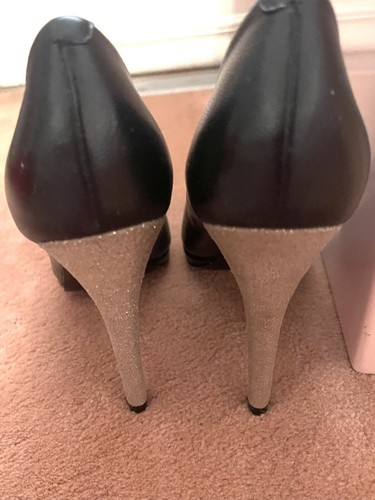 Scarpe con tacco Charles by Charles David donna taglia 6 nere con texture argento - Foto 4 di 12