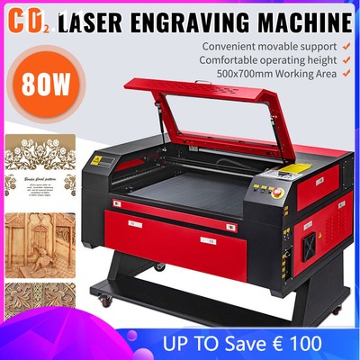 VEVOR CO2 laser Graviermaschine 80W cutting tool engraver Cutter 700x500mm