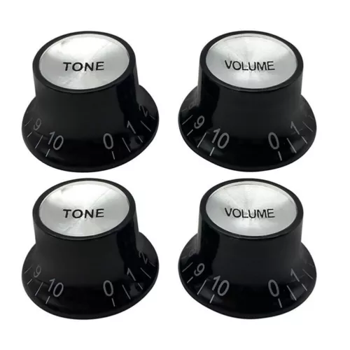 For Gibson Electric Guitar Tone and Volume Control Knobs Set of 4 Top Hats