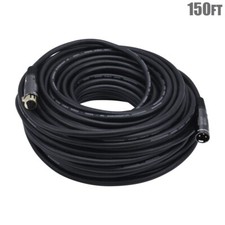 150FT 3-Pin XLR Male to Female Extension Microphone Mic Premium Cable Gold M/F