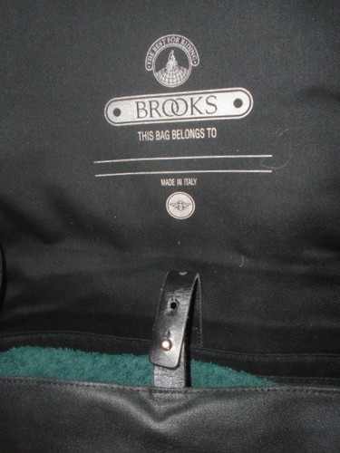 Brooks Barbican Canvas Cycling Messenger Bag 10205 Made in Italy BLACK UNISEX - Picture 5 of 12