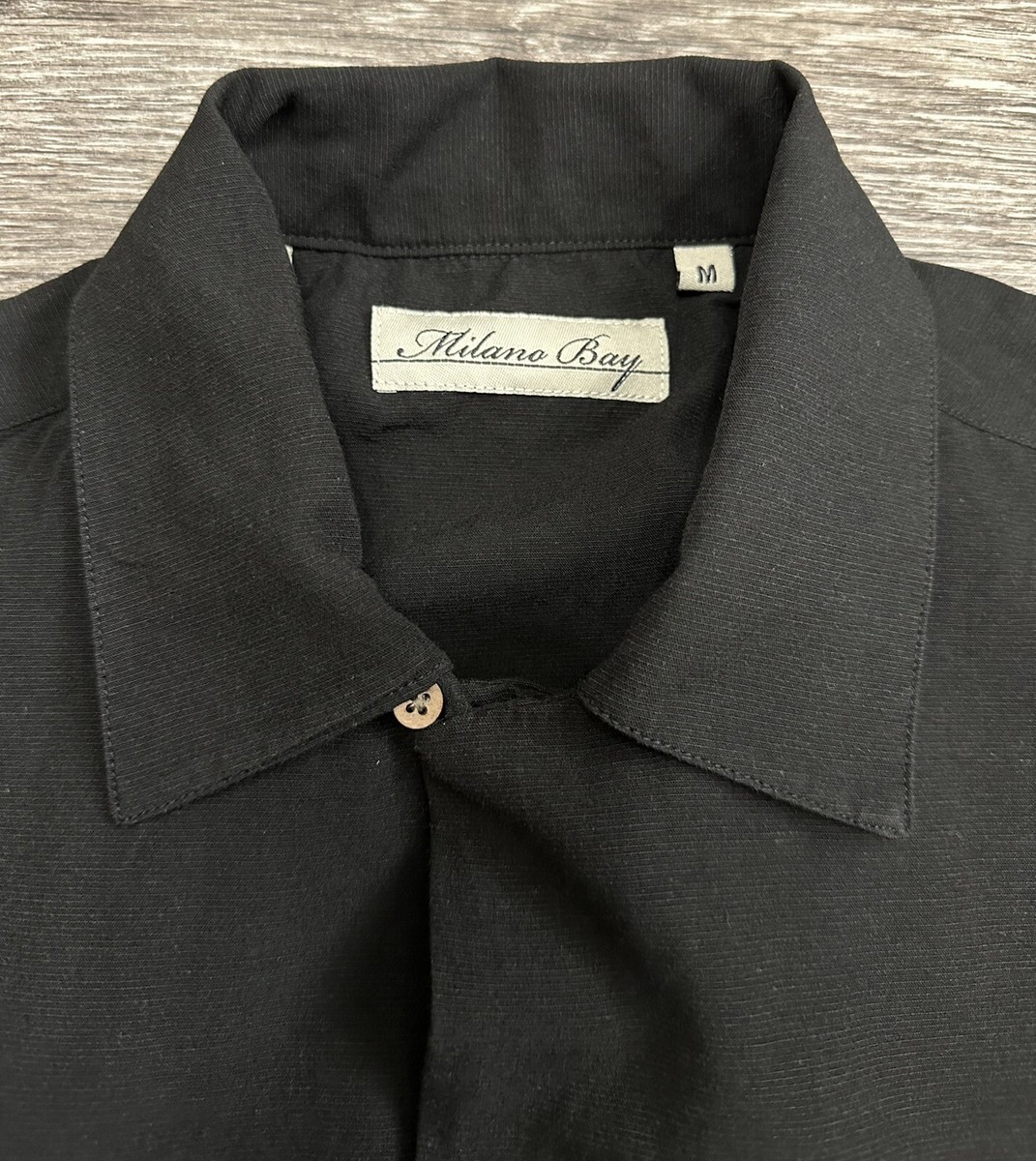 Milano Bay Button Up Shirt Men's Short Sleeve Embroidered Milano Bay Button Up Shirt Men's Short Sleeve Embroidered
