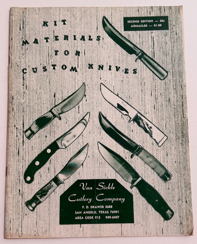 Van Sickle Cutlery Company Texas Knife Catalog Randall Made ca 1970, 2nd Catalog