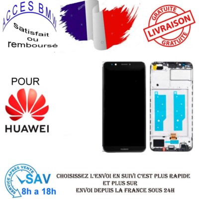 Écran Complet (vitre Tactile + LCD) Pour Huawei Y7 2018 - Noir - Neuf Sous Blister