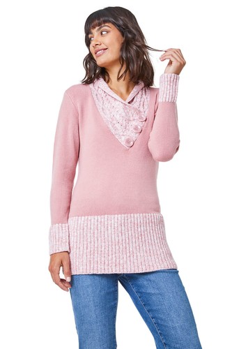 Button Detail Embelished Jumper - Ladies Roman Originals Women - Picture 7 of 50
