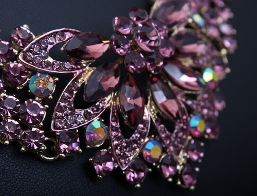 Luxury Crystal Necklace Earring Jewelry Set Bridal Wedding Party Women Accessory - Bild 11 von 27