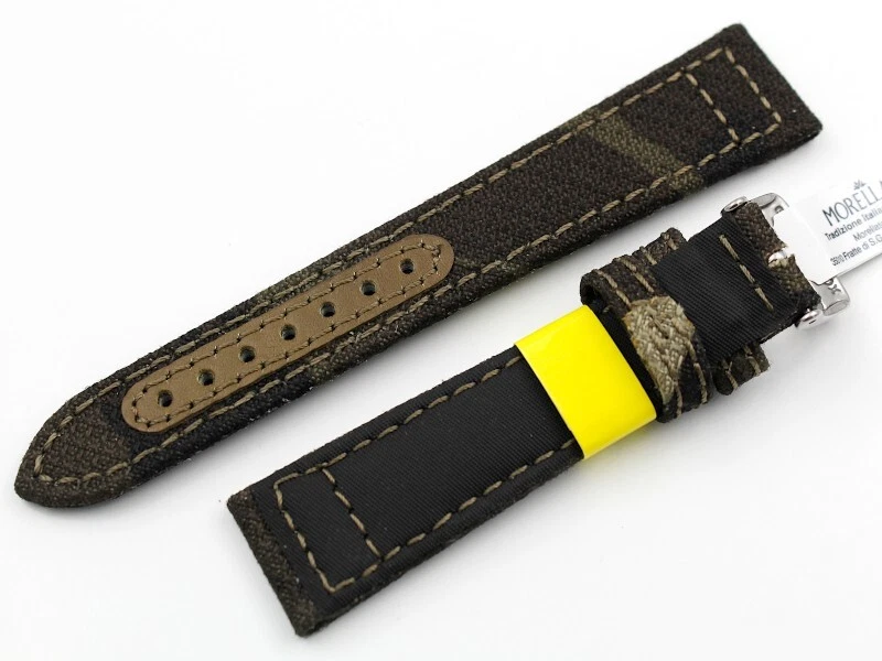 Watch Strap Cinturino Tessuto Tecnico Waterproof Verde Camouflage Varie Misure - Immagine 3 di 4