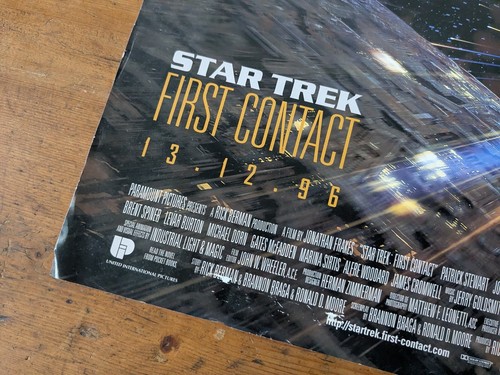 Star Trek First Contact Movie Teaser Cinema A3 Poster 1996 - Picture 4 of 6