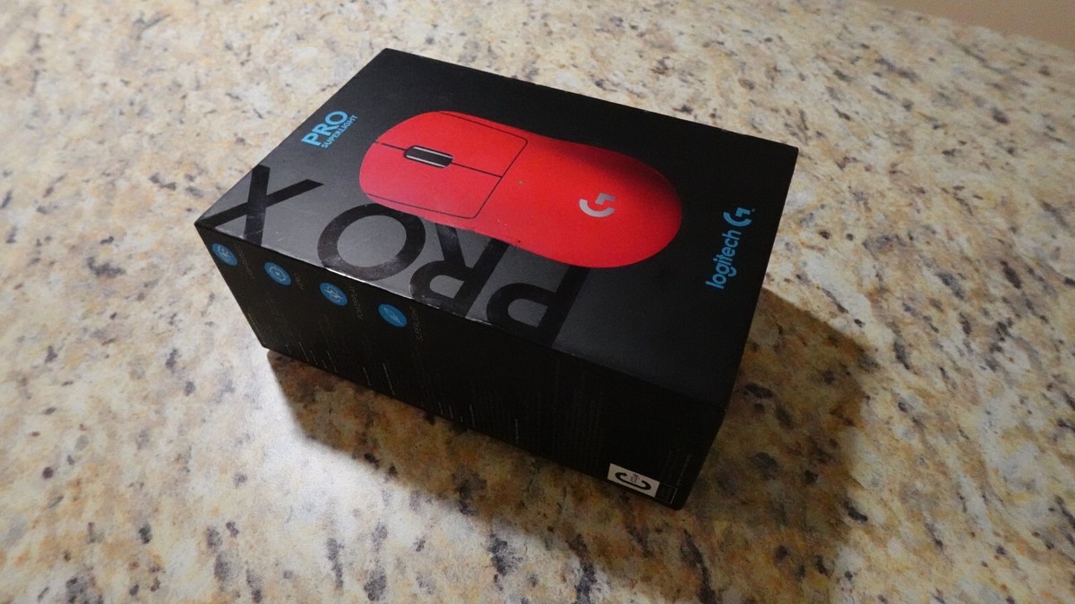 Logitech PRO X SUPERLIGHT Wireless Gaming Mouse - Red (910