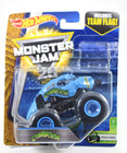 Hot Wheels Monster Jam Blue Crushstation Team Flag/ Creatures 1/64 Creased Card