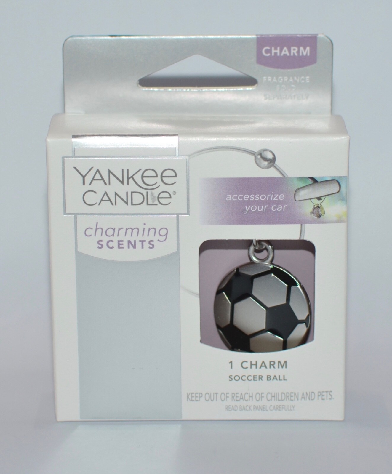 NEW YANKEE CANDLE CHARMING SCENTS SOCCER BALL CHARM METAL BANGLE CAR