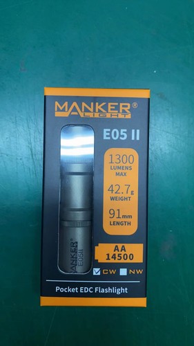 Linterna Mankerlight Titanio 1300 Lúmenes AA 14500 EDC 6500K MINI Antorcha - Imagen 2 de 57
