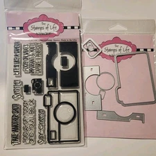 The Stamps of Life CAMERA 2 Clear Stamps & Dies Photos Pictures