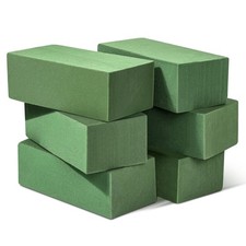 6 Pcs Floral Foam Blocks for Flower Arrangement Larger Size 9 Lx4.3 Wx3 H...
