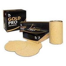 US Chemical And Plastics 6" Sanding Discs Gold 50-Pk 180-Grit (82410)