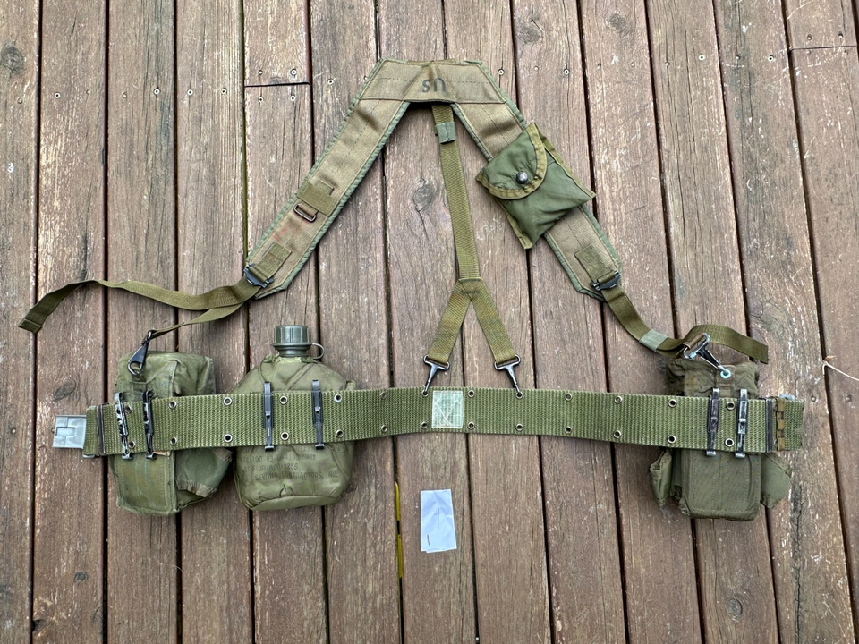 US Army ALICE LC1 Load Bearing Webbing Set Rig Lot 1 | eBay Australia