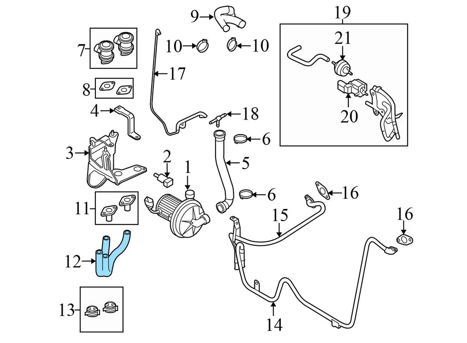 AUDI S8 2007-2010 5,2 L - Manguera de vacío / línea 07L133771C Foto 3 de 4