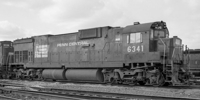 Penn Central Alco C636 6341, Camden, NJ, 8.12.1968 8 x 10 Foto