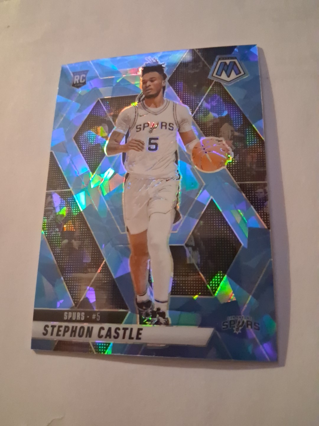 2024-25 Panini Mosaic - Rookies Stephon Castle #236 Ice Mosaic Prizm /125 (RC)