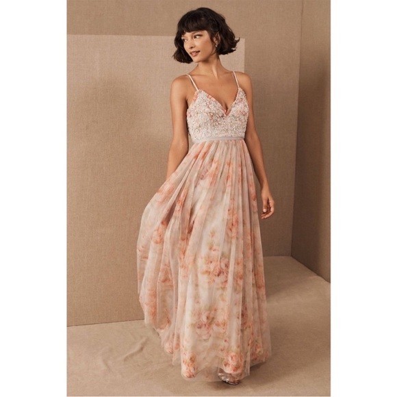 needle and thread beaded dress Aurora Gown