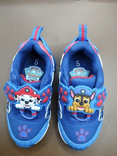 Small Child Shoe Paw Patrol Chase And Marshall Light Up Shoe Size 5 - Picture 3 of 6