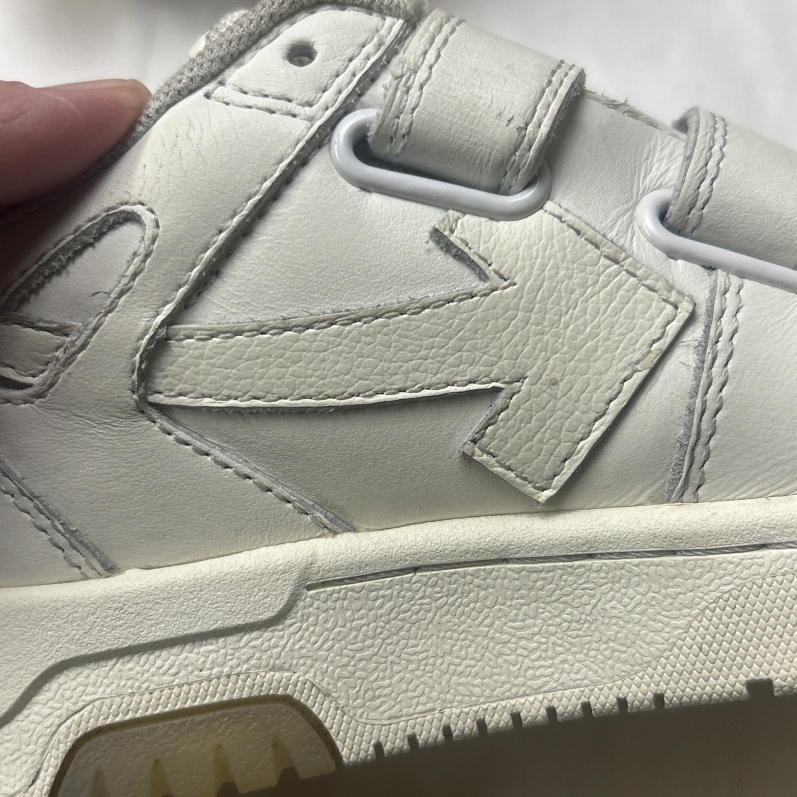 Off-White Kids OOO Strap Sneakers White Size 28 OBIA008F22LEA001010 thumbnail 17