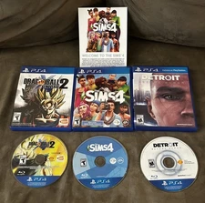 Lot of 3 PS4 Games (Detroit Become Human, Sims 4 & Dragonball Xenoverse 2)