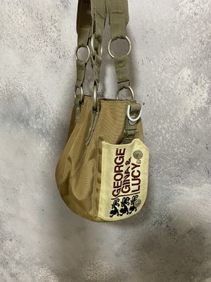 Vintage Y2K George Gina & Lucy GGL Shoulder Mini Bag Retro Gold OS