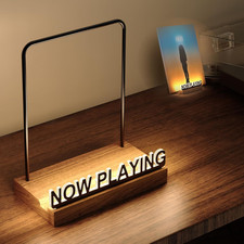 Now Playing Vinyl Record Stand, Light up Vinyl Record Display Stand, Holder for