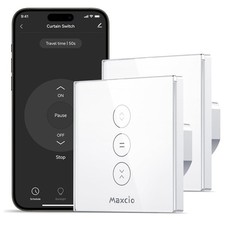 Maxcio Rollladen Zeitschaltuhr Smart 2er Pack WLAN Touch Alexa Google Home weiß