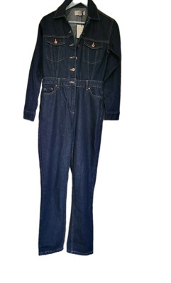 New Look Women's Blue Denim Jumpsuit Size 6