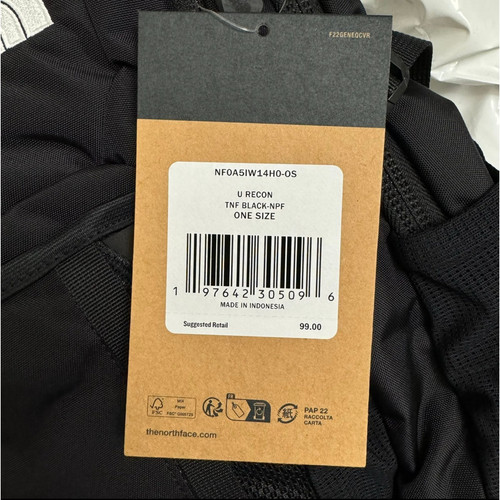 The North Face Unisex Recon Backpack School Bag TNF Black BRAND NEW WITH TAGS! - Picture 3 of 13