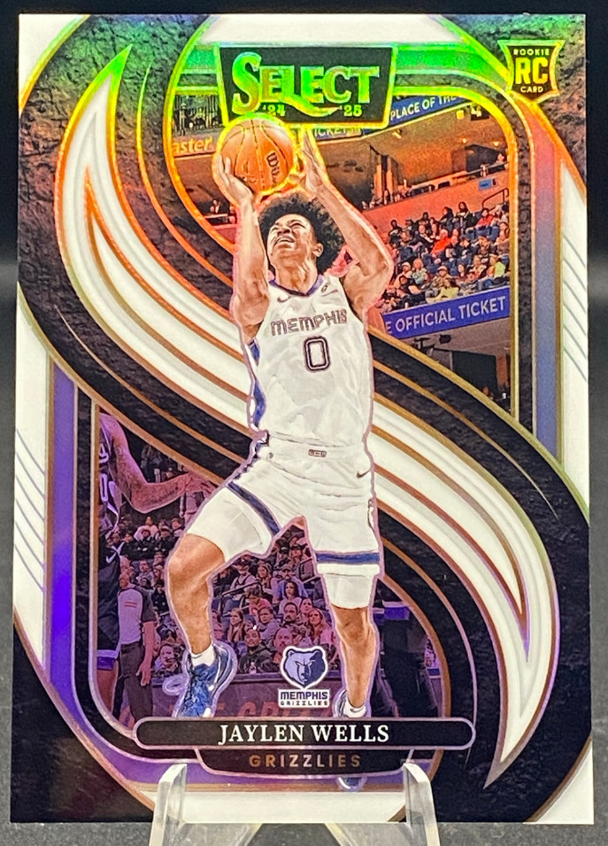 Jaylen Wells 2024-25 Panini Select 120/149 Premier Level White RC #188