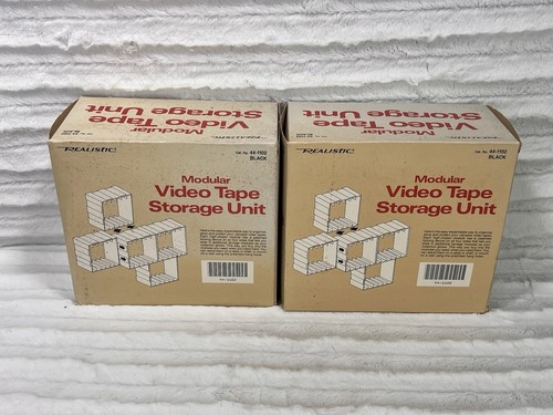 Realistic Video Tape VHS Storage Unit, Plastic Wall Mount Modular Storage Units - Picture 8 of 8