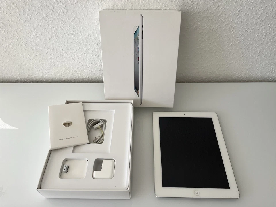 iPad (Gen. 2), weiß, 32 GB, WiFi+Cellular, OVP, Modell A1396, !SAMMLERZUSTAND! - Bild 2 von 4