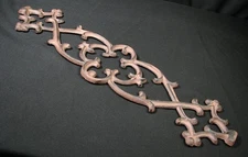 Southern Living 28" Ornate Cast Iron Architectural Metal Wall Art Decor Pediment