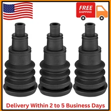 3-Pack Universal Firewall Boot Grommet Kit 3/8" to 1" | Trim-to-Fit Rubber Wire